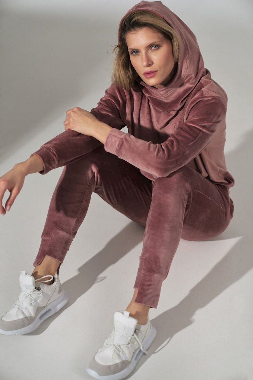 Figl Pink Velvet Joggers