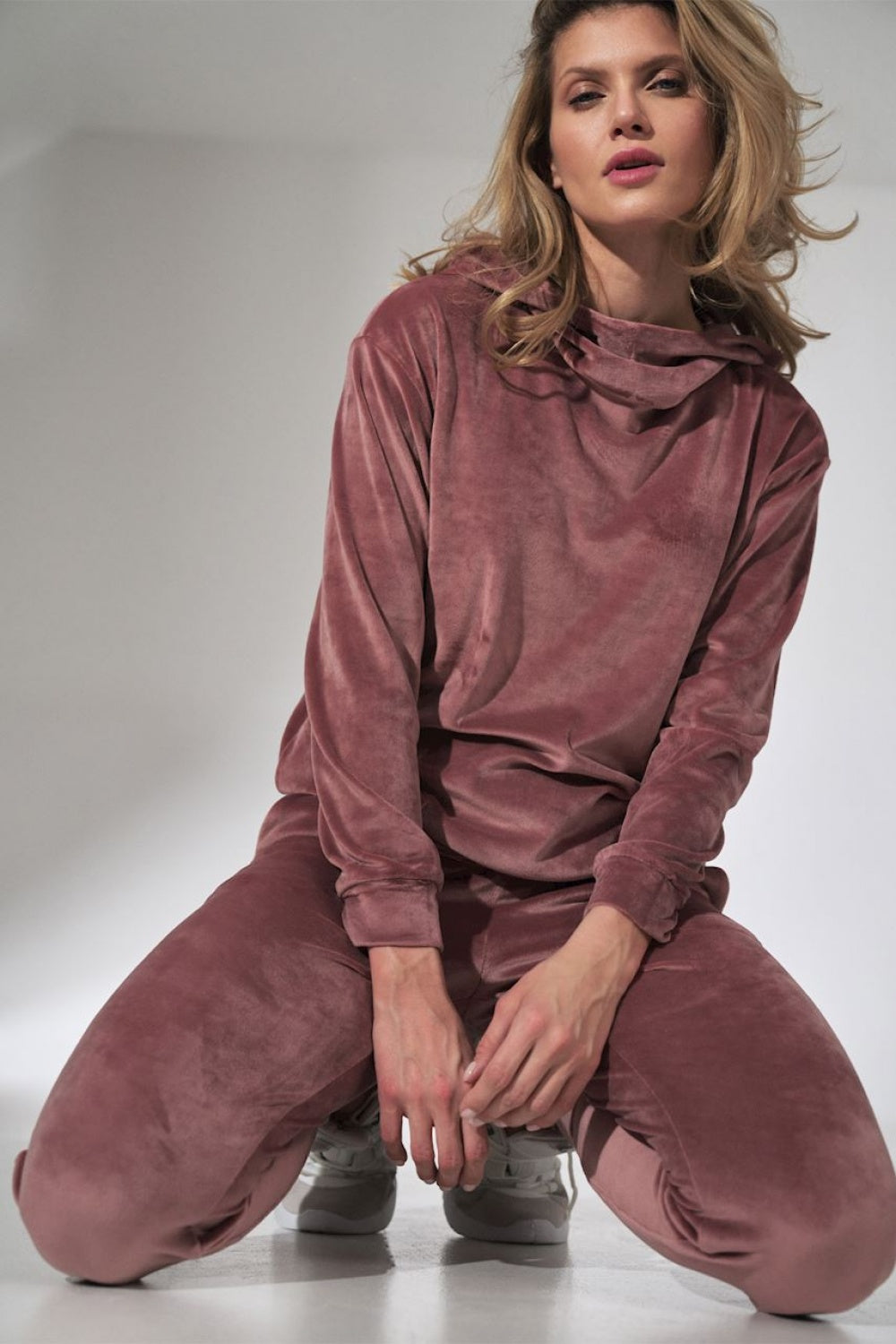 Figl Pink Velvet Joggers - view 4