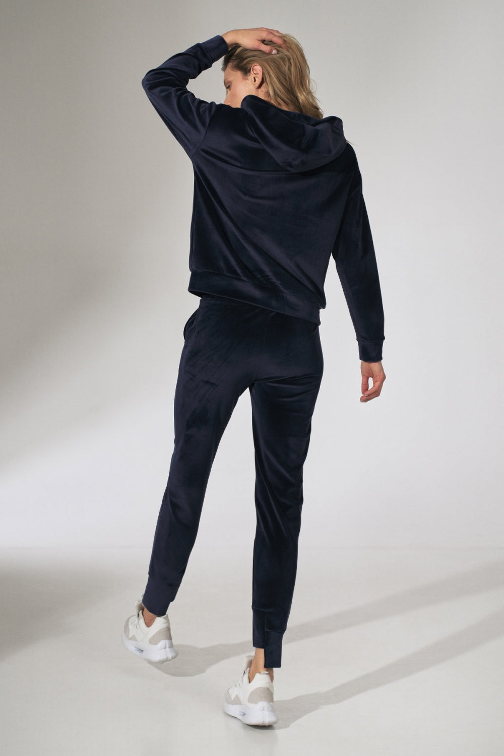 Figl Navy Velvet Joggers - view 3