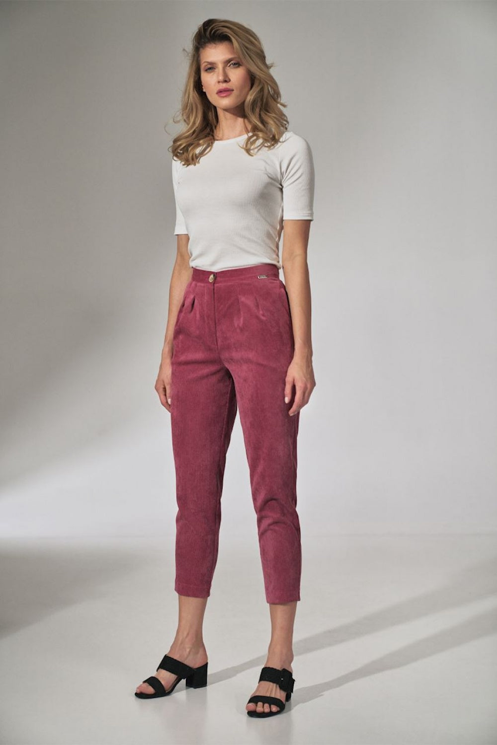 Figl Pink Pleated Trousers