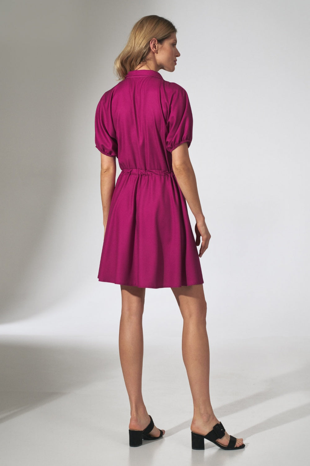 Figl Fuchsia Mini Flared Dress - view 3