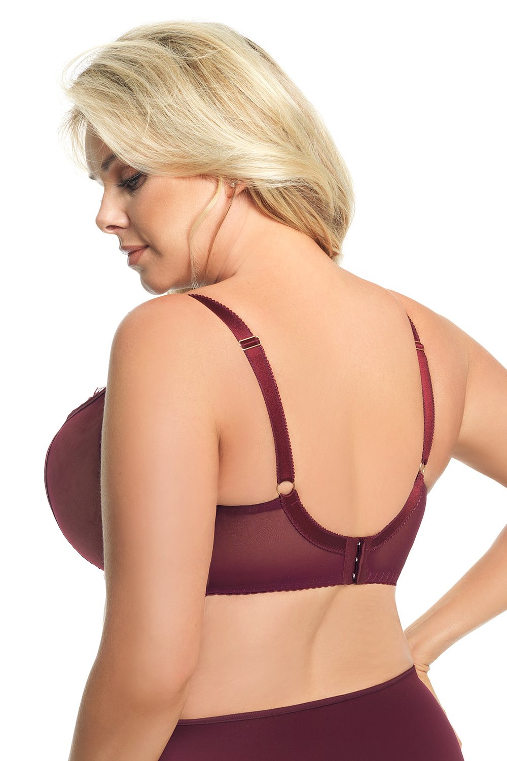 Gorsenia Lingerie Paradise Burgundy Lace Soft Bra - view 3