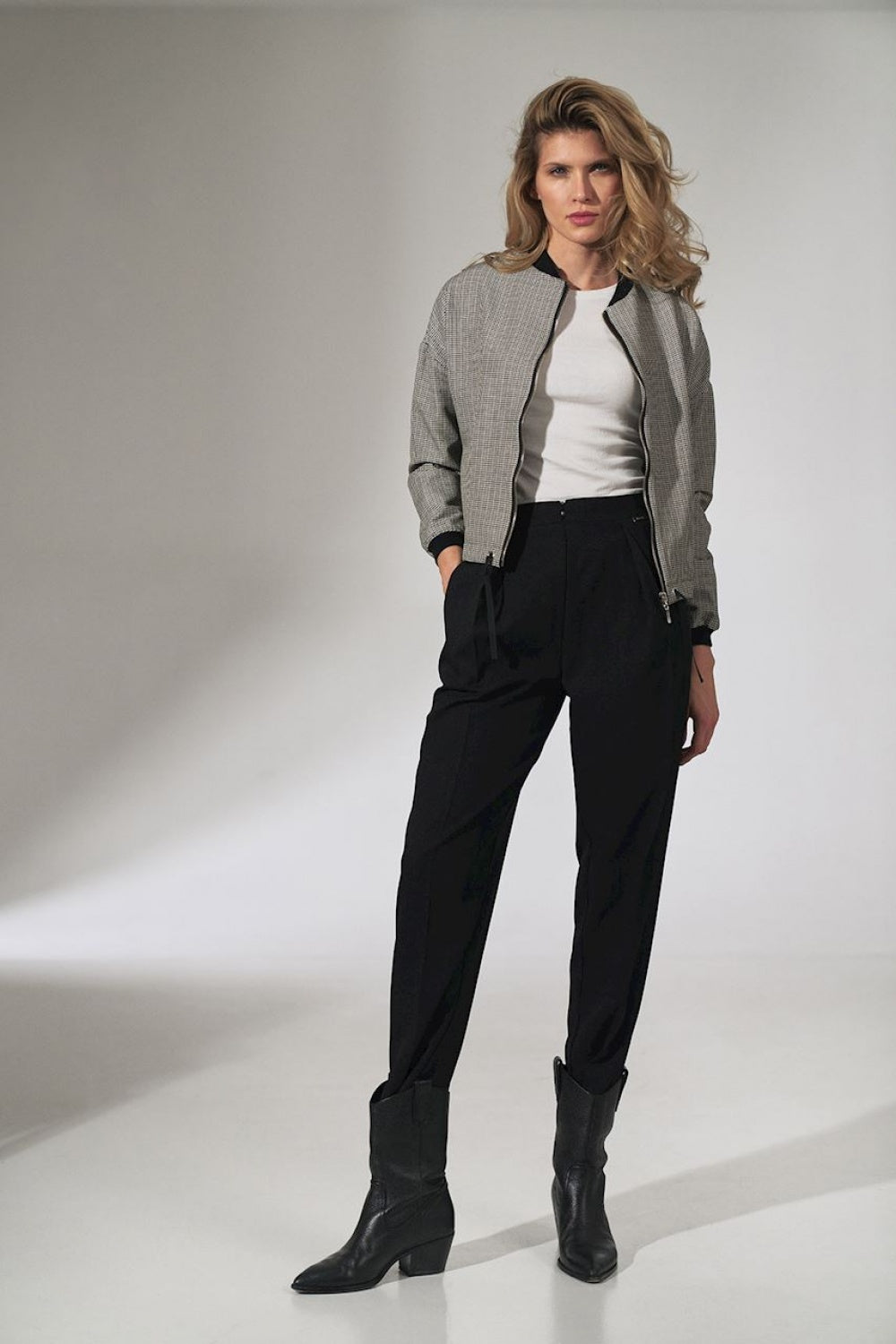 Figl Patterned Zip Up Jacket - view 2