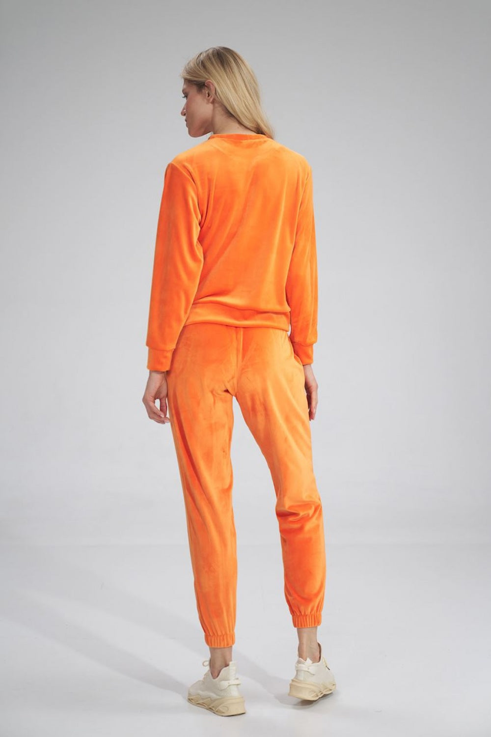 Figl Orange Velvet Joggers - view 3