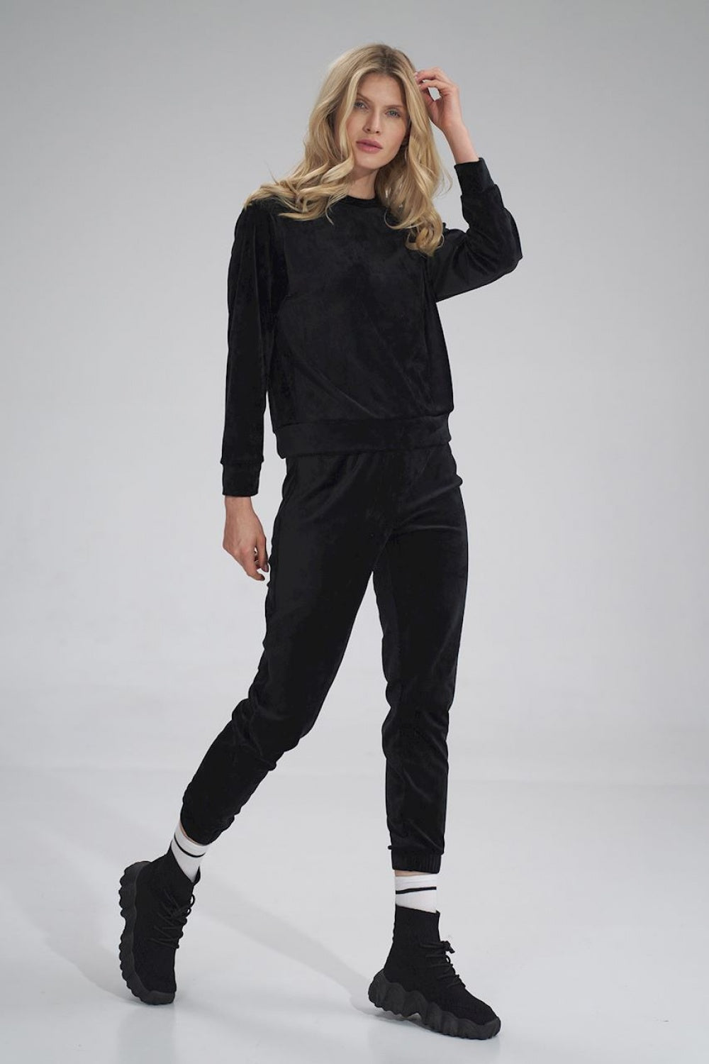 Figl Black Velvet Joggers