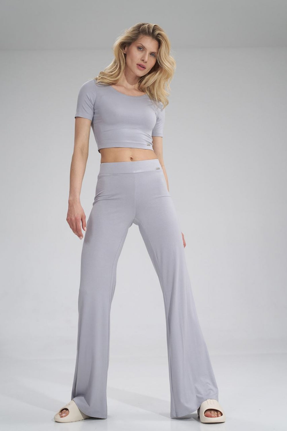 Figl Light Grey Trousers - view 2