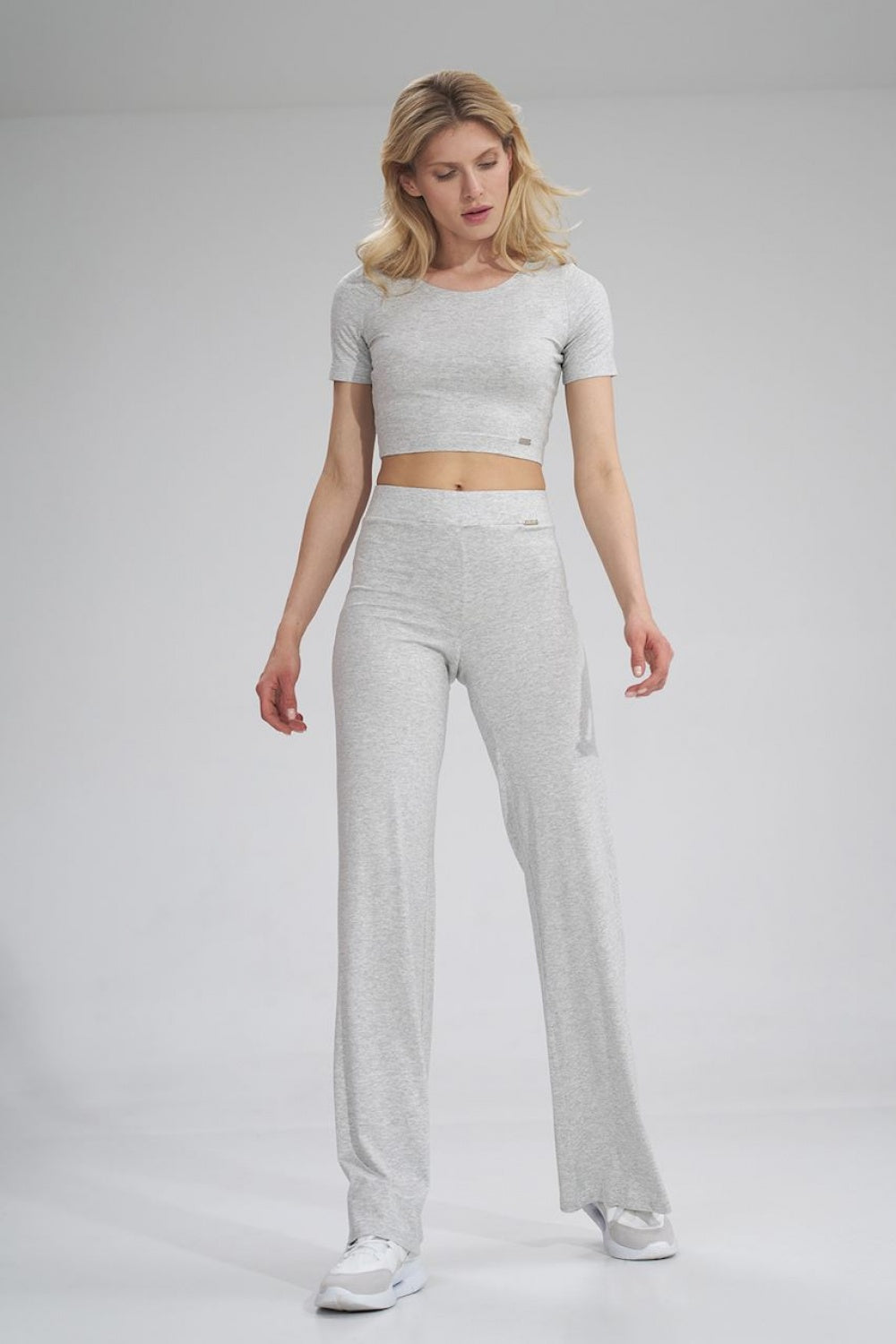 Figl Grey Marl Trousers
