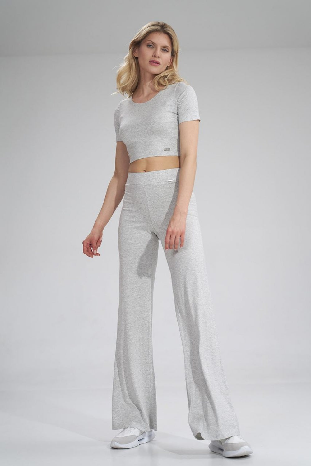 Figl Grey Marl Trousers - view 2