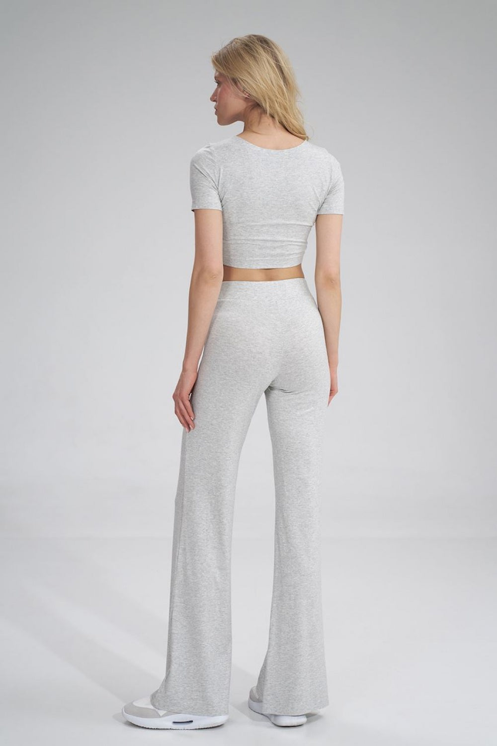 Figl Grey Marl Trousers - view 3