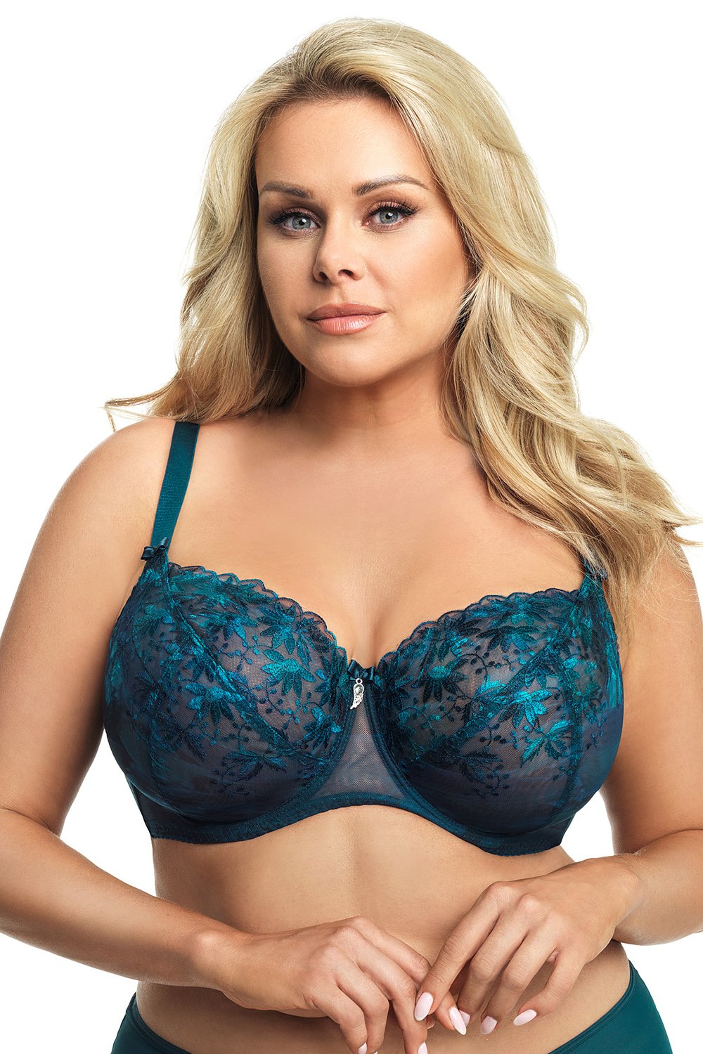 Gorsenia Lingerie Rimini Green Mesh Underwired Soft Bra