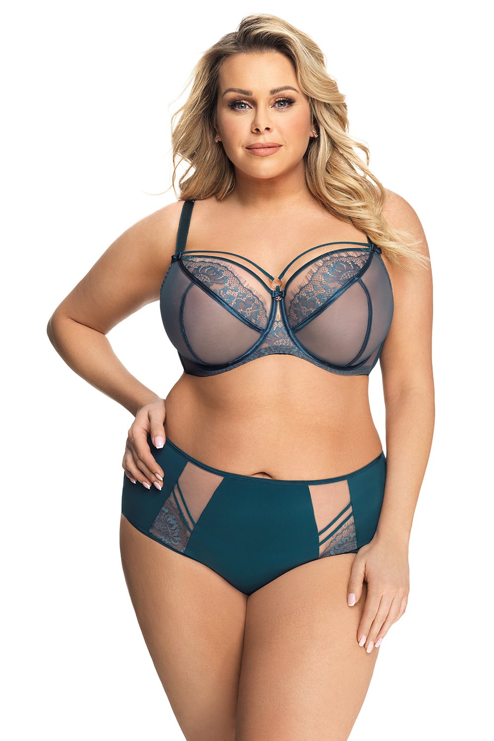 Gorsenia Lingerie Paradise Green Lace Soft Bra - view 2