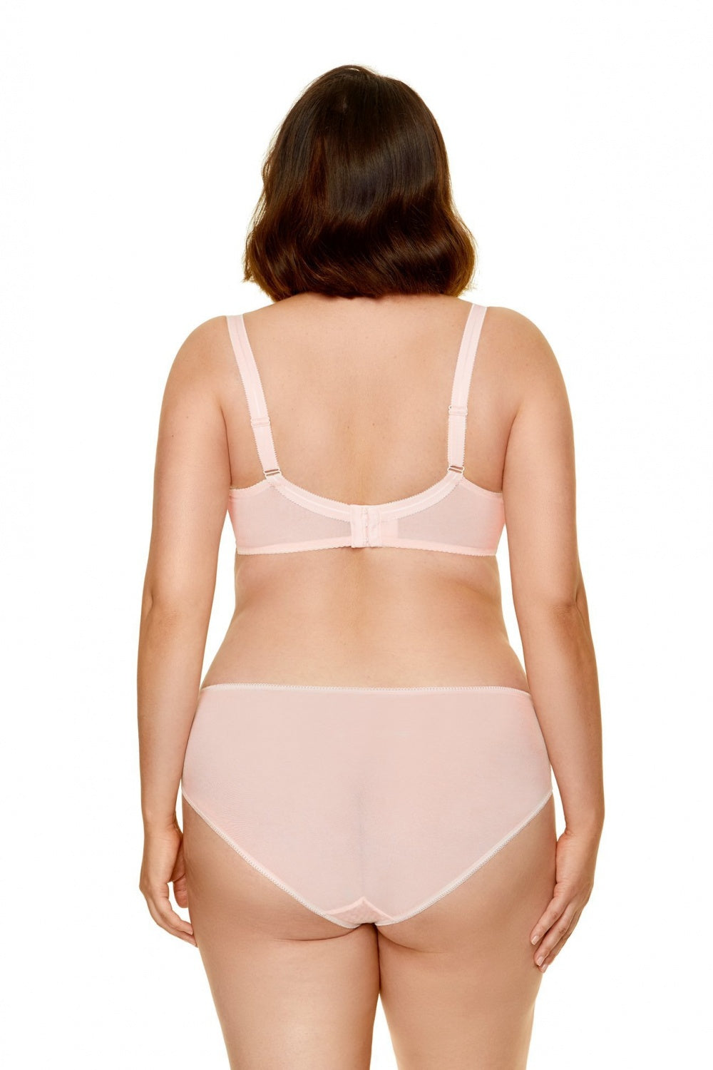Gorteks Bari Powder Pink Lace Padded Semi-Soft Bra - view 3