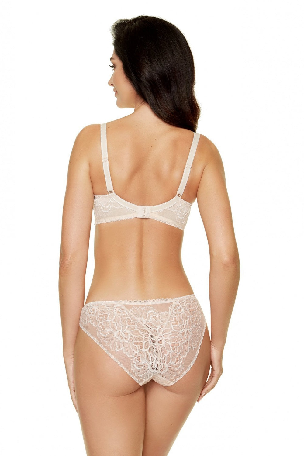Gorteks Cairo F Beige Lace Floral Knickers - view 3