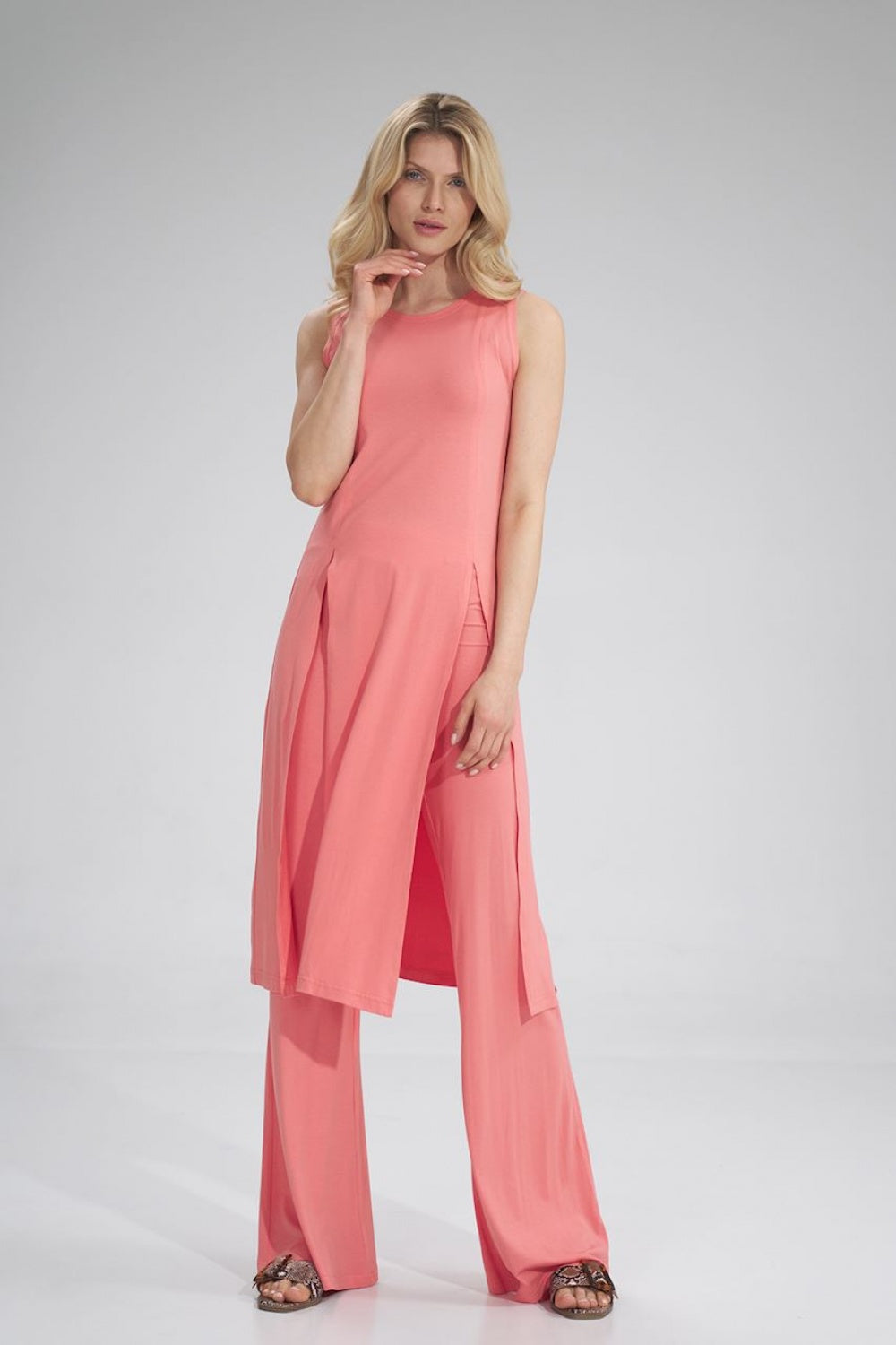 Figl Coral Midi Sleeveless Tunic - view 2