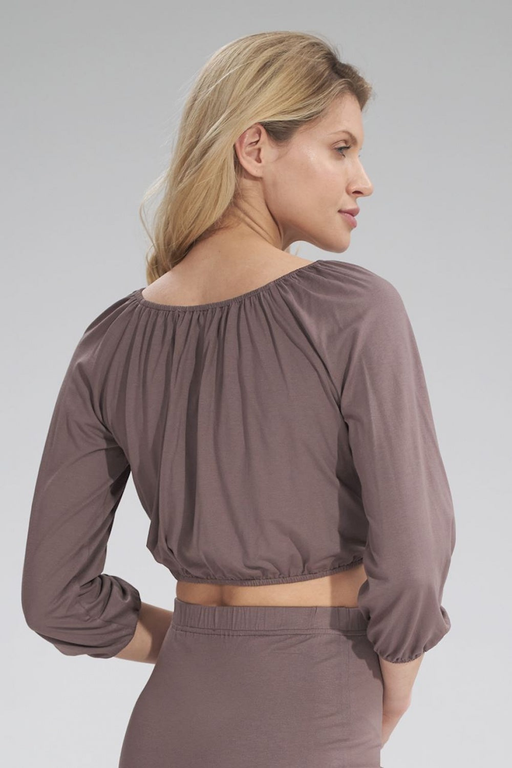 Figl Brown Pleated Blouse - view 3
