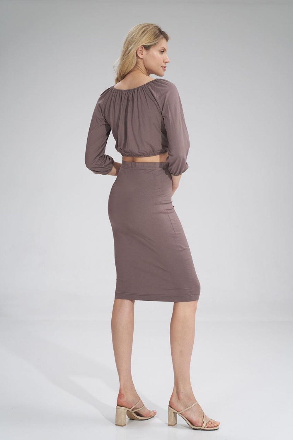 Figl Brown Pleated Blouse - view 4