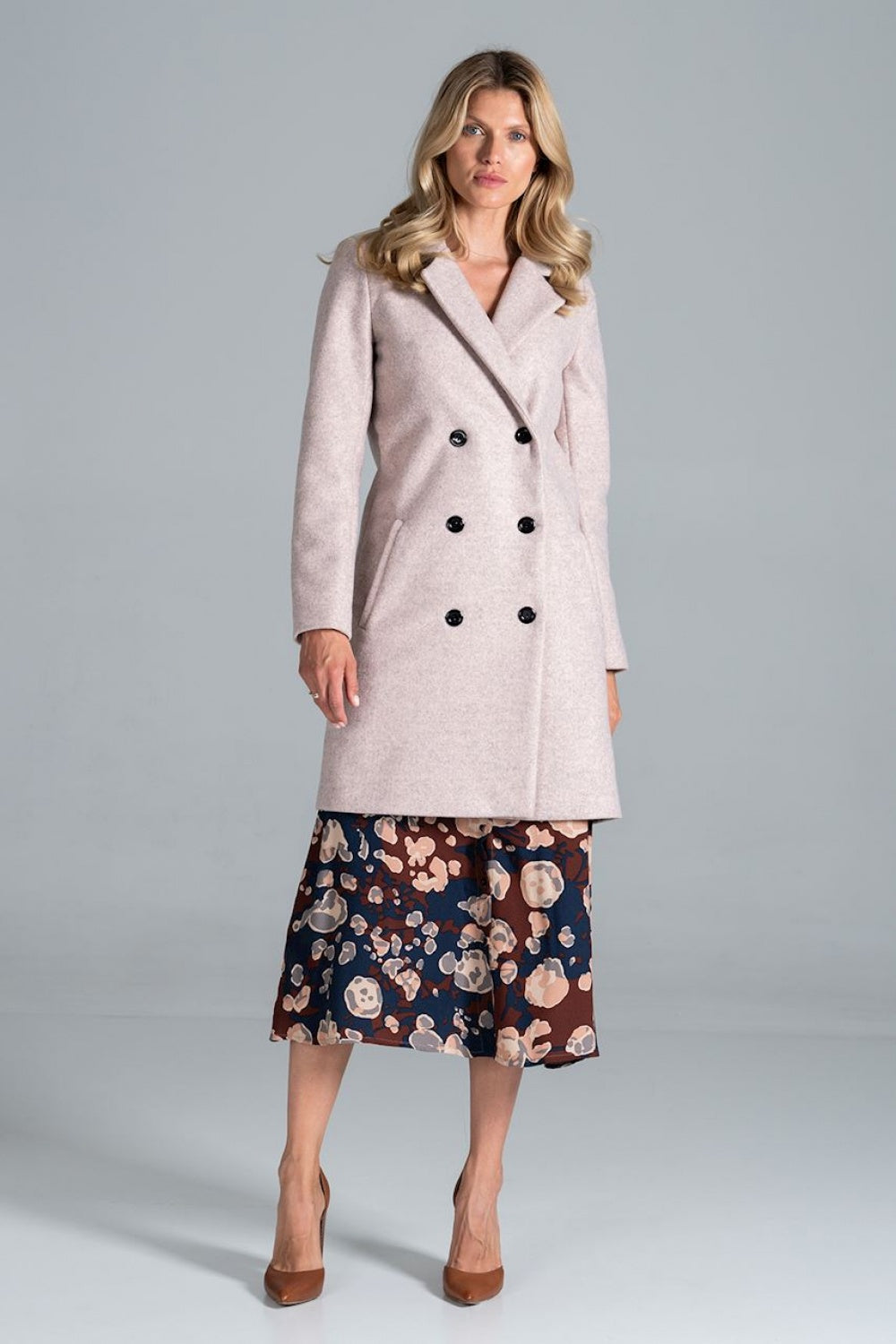 Figl Pink Marl Coat