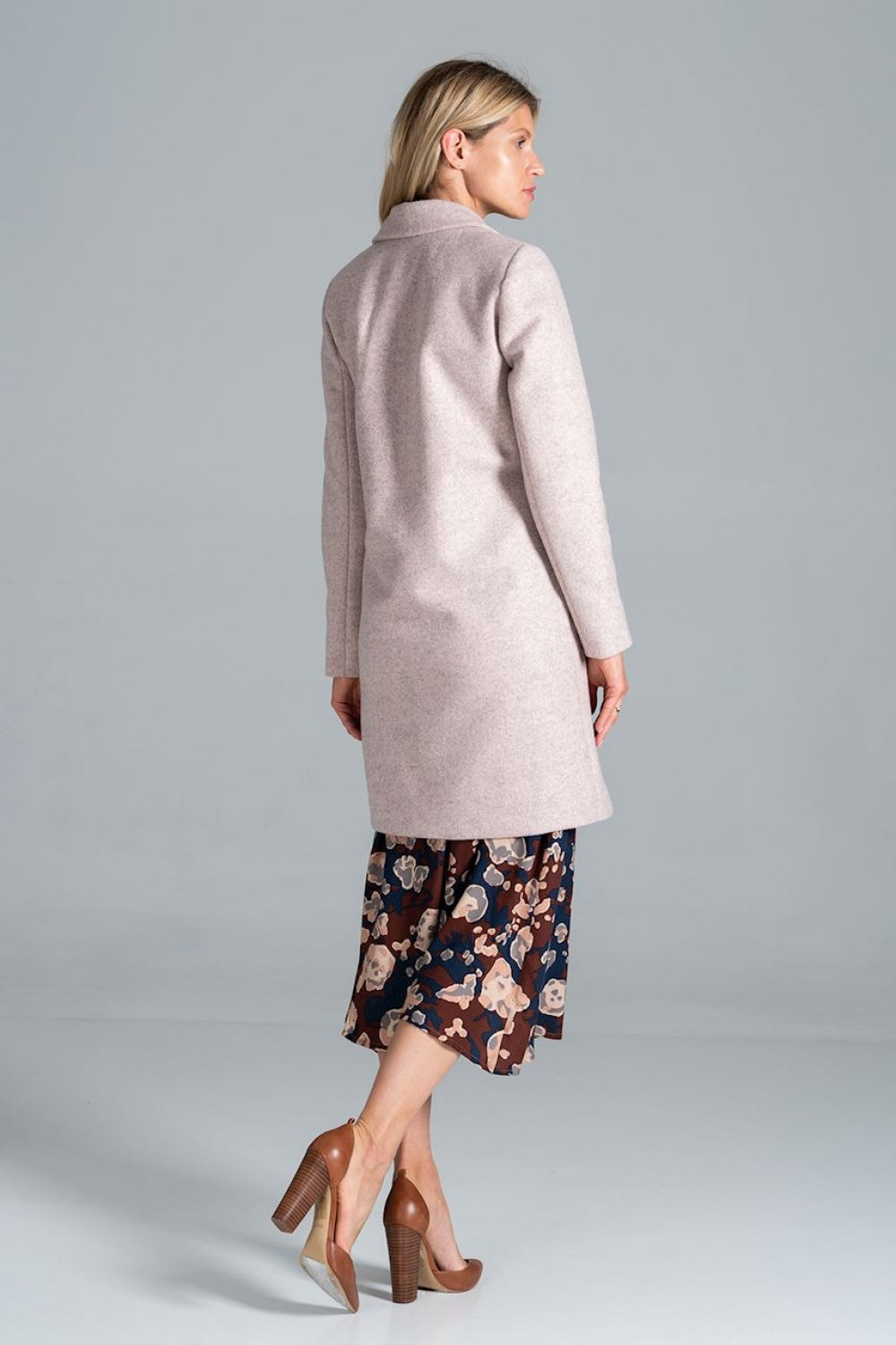 Figl Pink Marl Coat - view 3