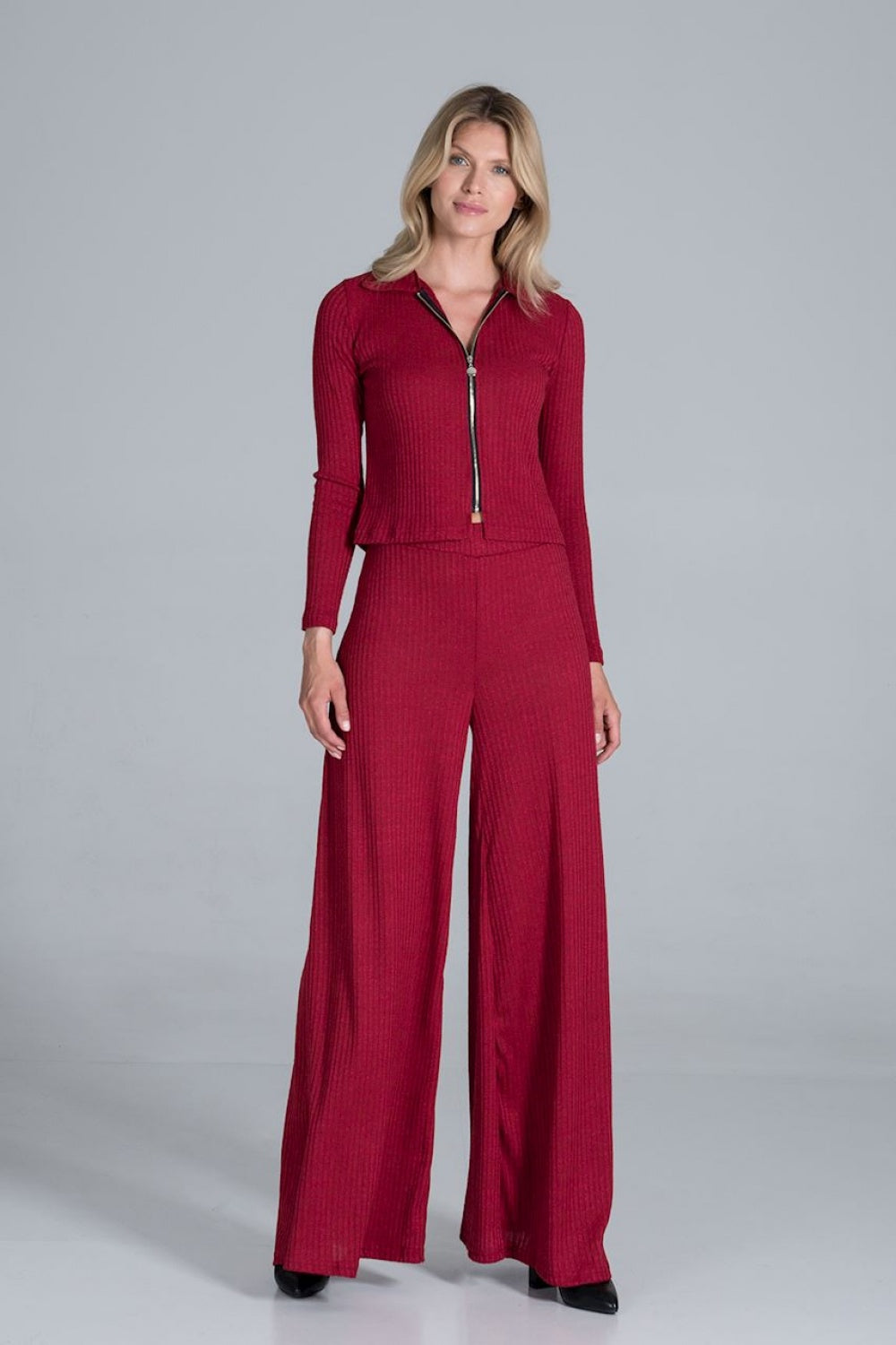 Figl Red Knitted Trousers