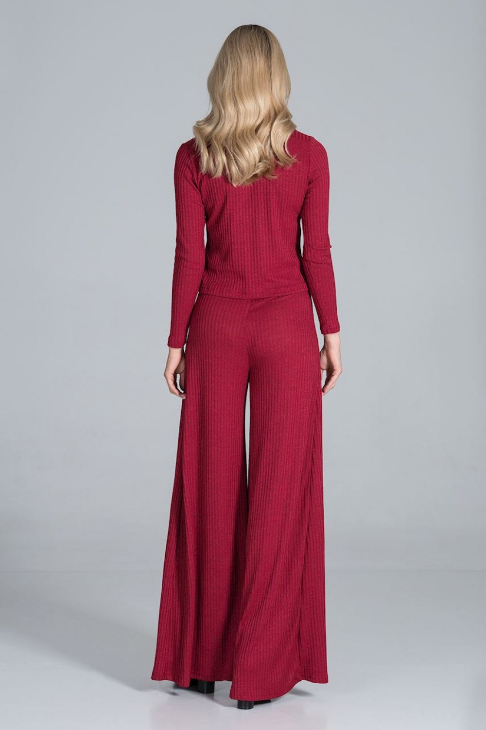 Figl Red Knitted Trousers - view 3