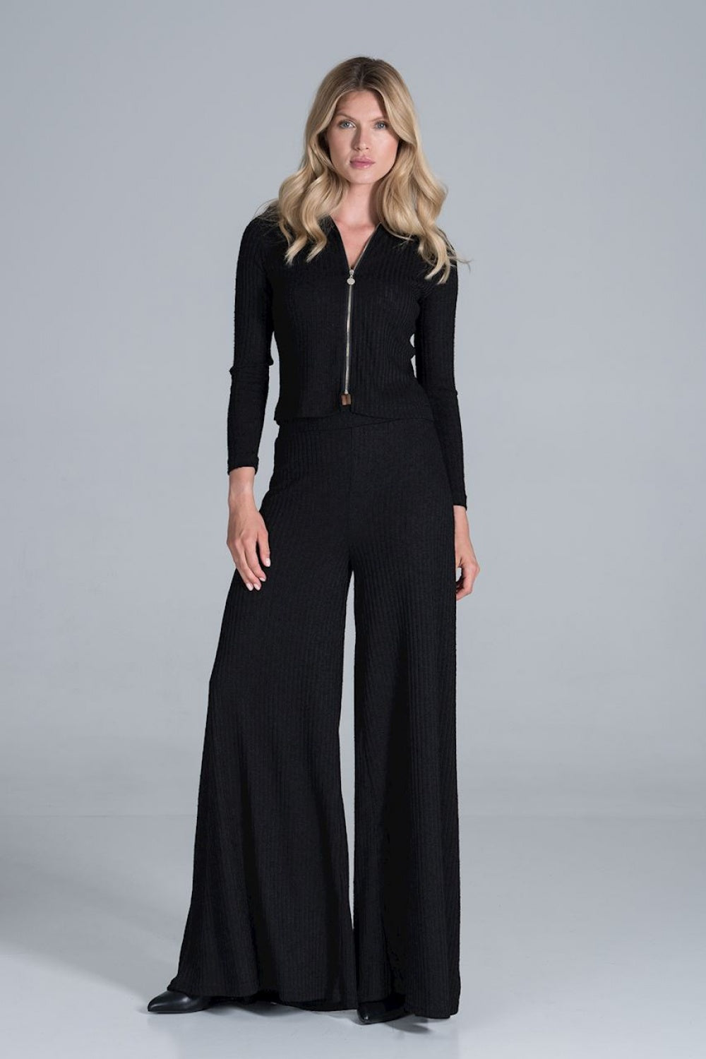 Figl Black Knitted Trousers