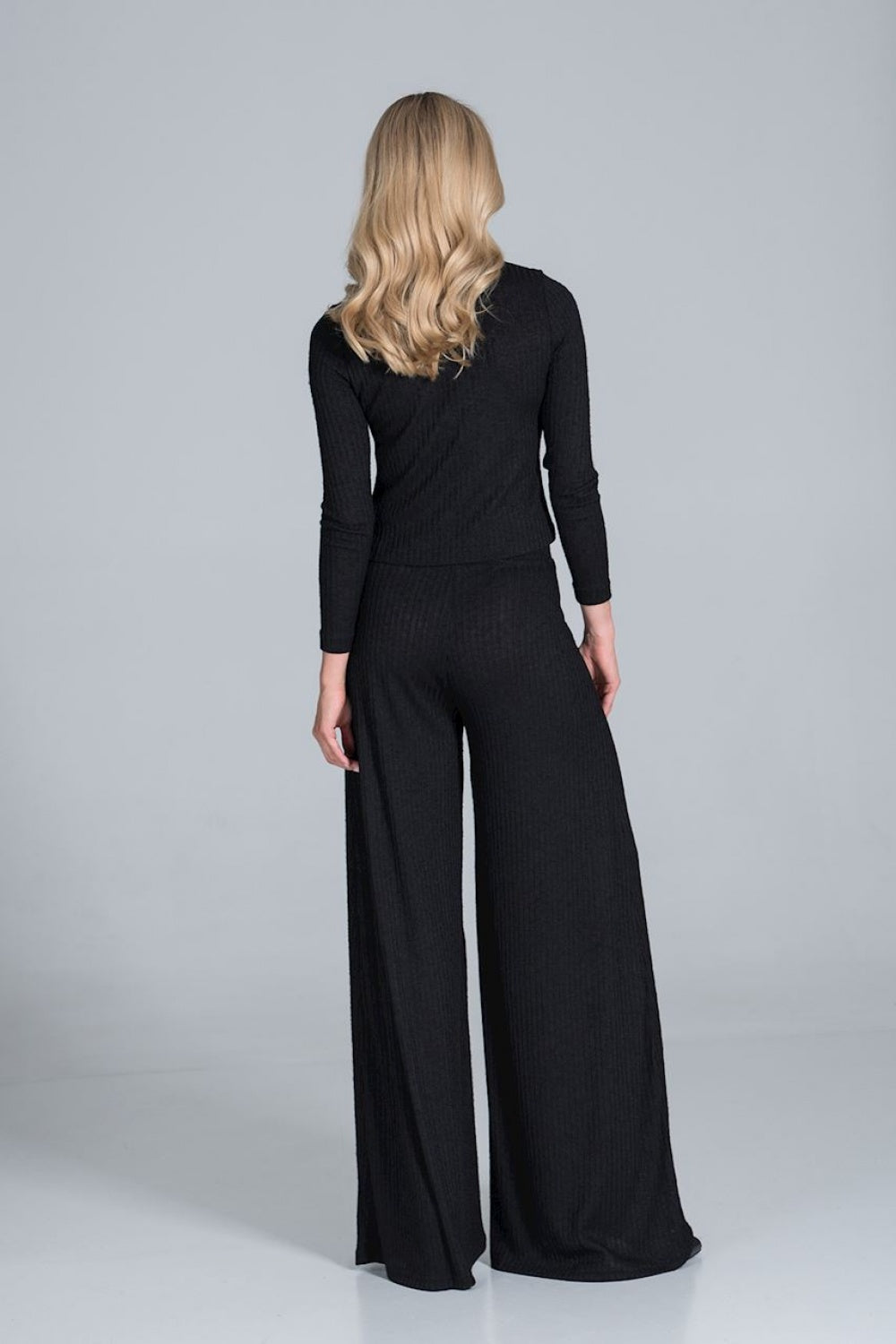 Figl Black Knitted Trousers - view 3