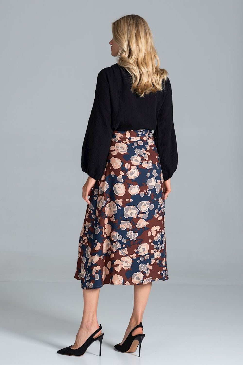 Figl Black Cotton Long Sleeve Blouse - view 3
