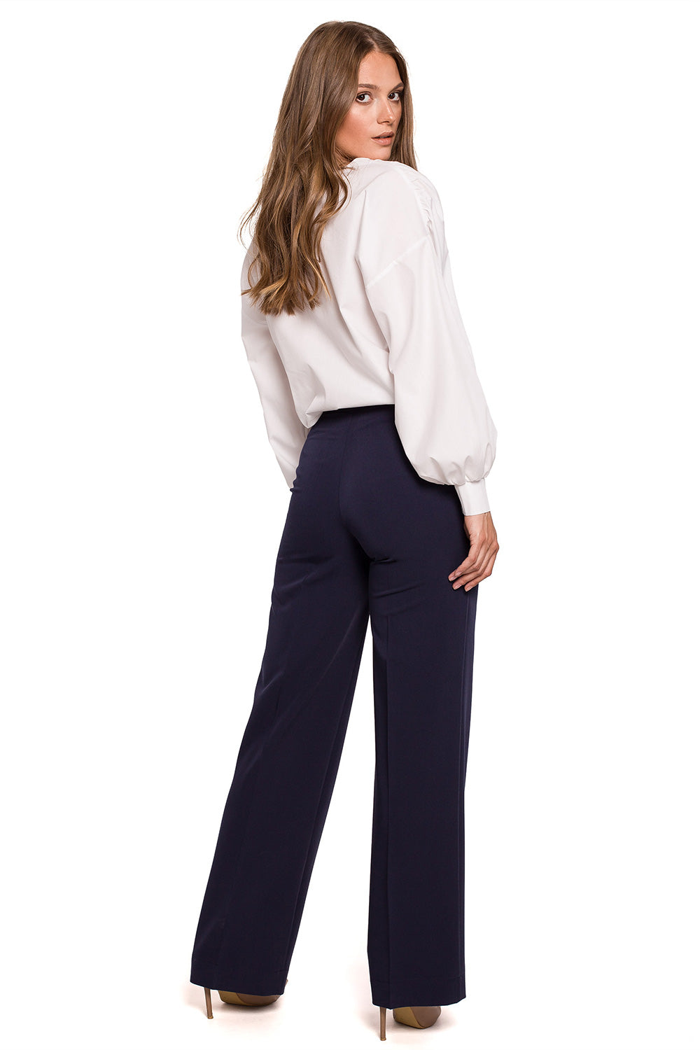 Makover Navy Trousers - view 2