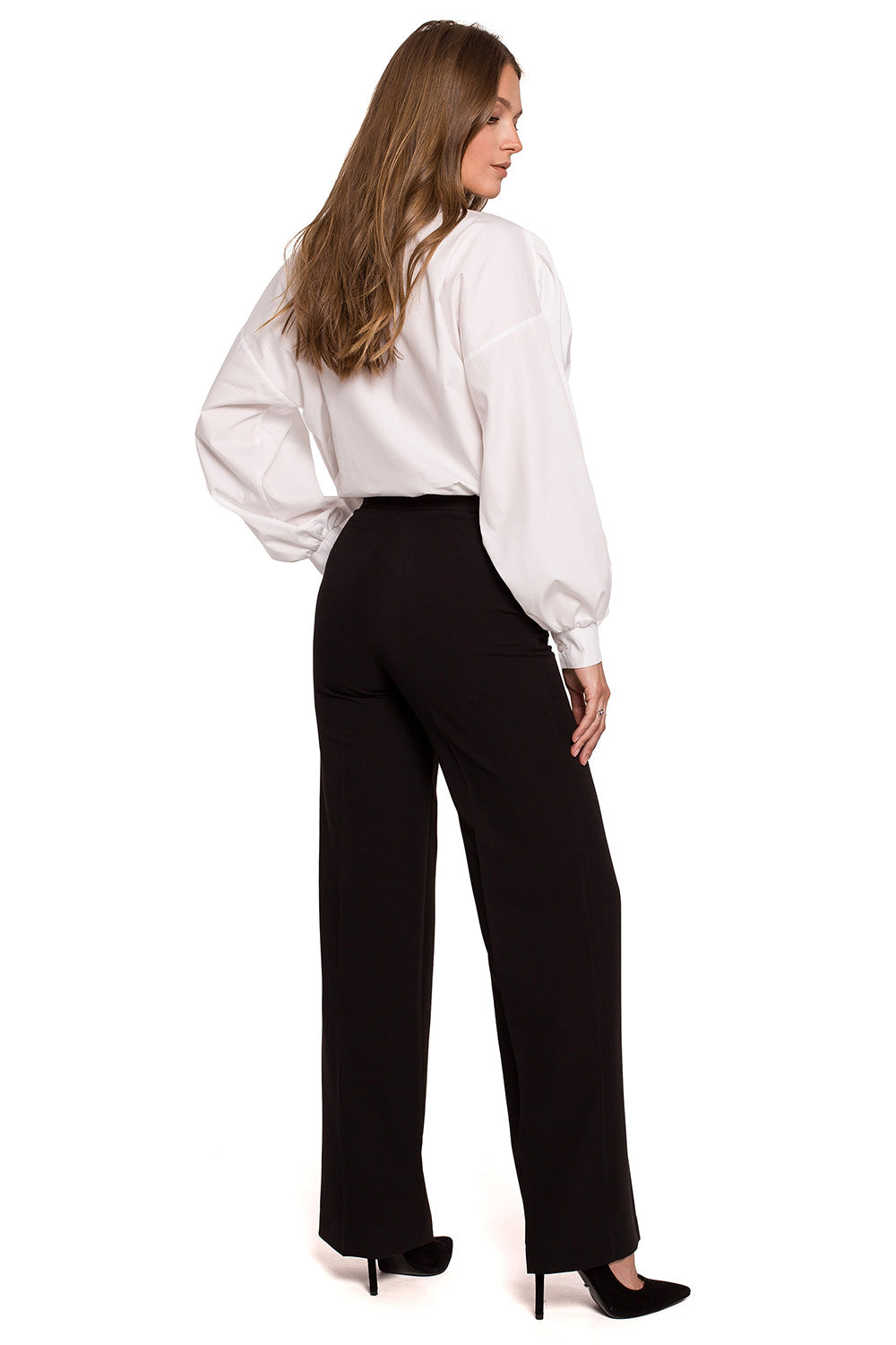 Makover Black Straight Trousers - view 2