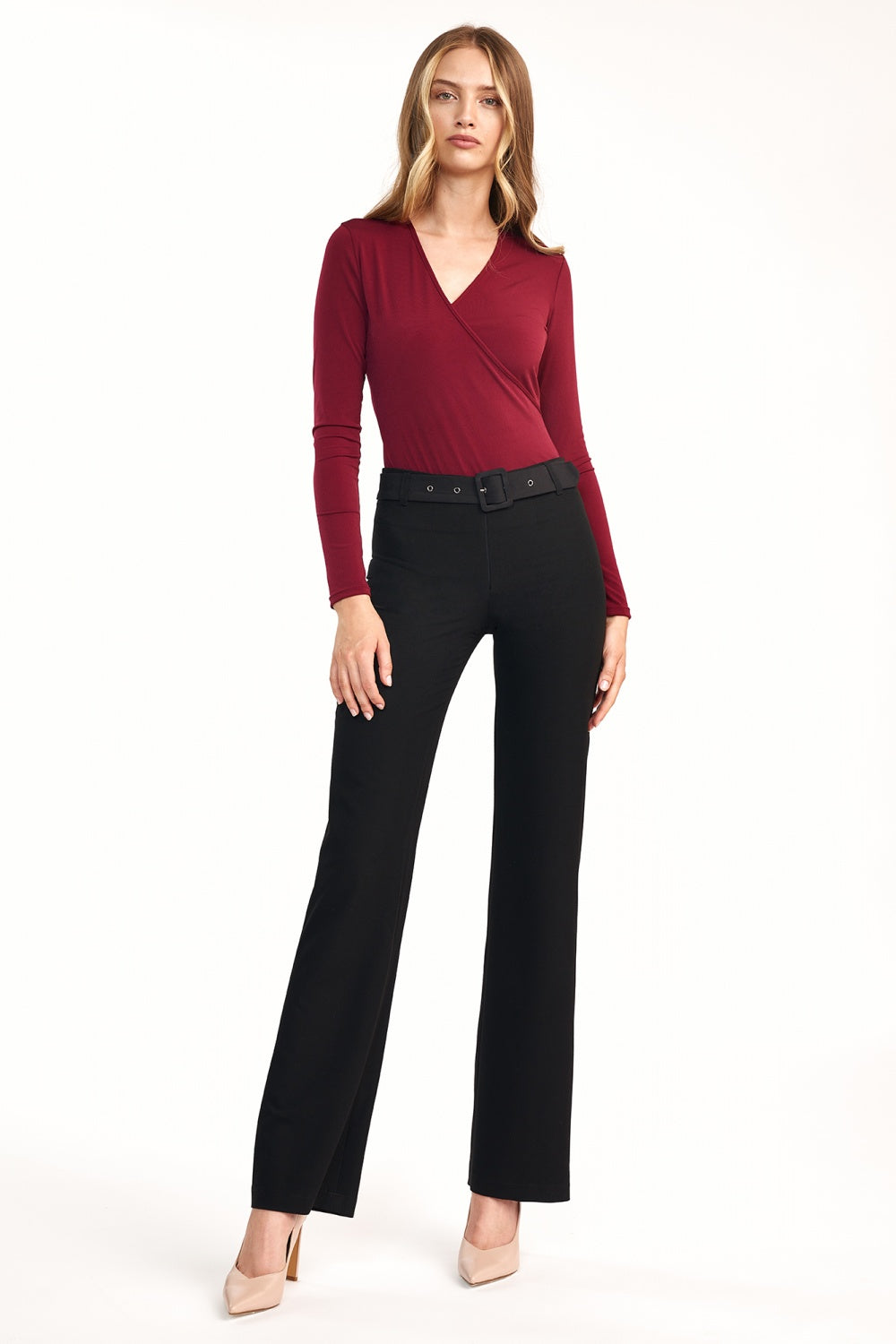Nife Black Flared Trousers - view 2