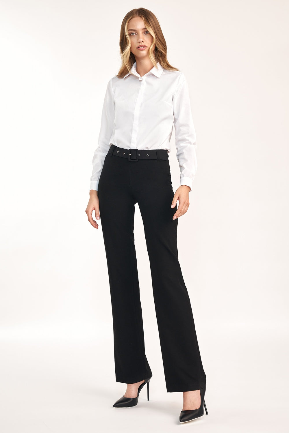 Nife Black Flared Trousers - view 4