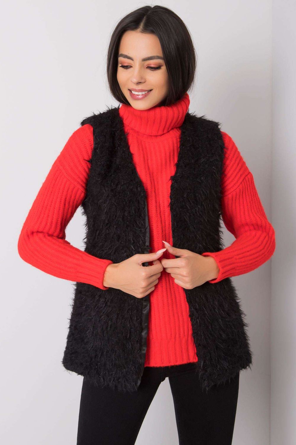 Och Bella Black Gilet