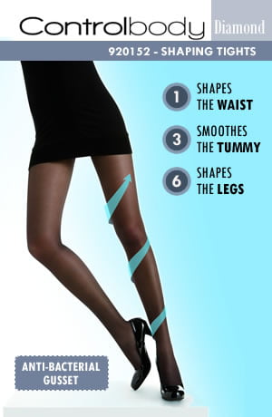 Control Body Antracite Anthracite Shaping Tights - view 2