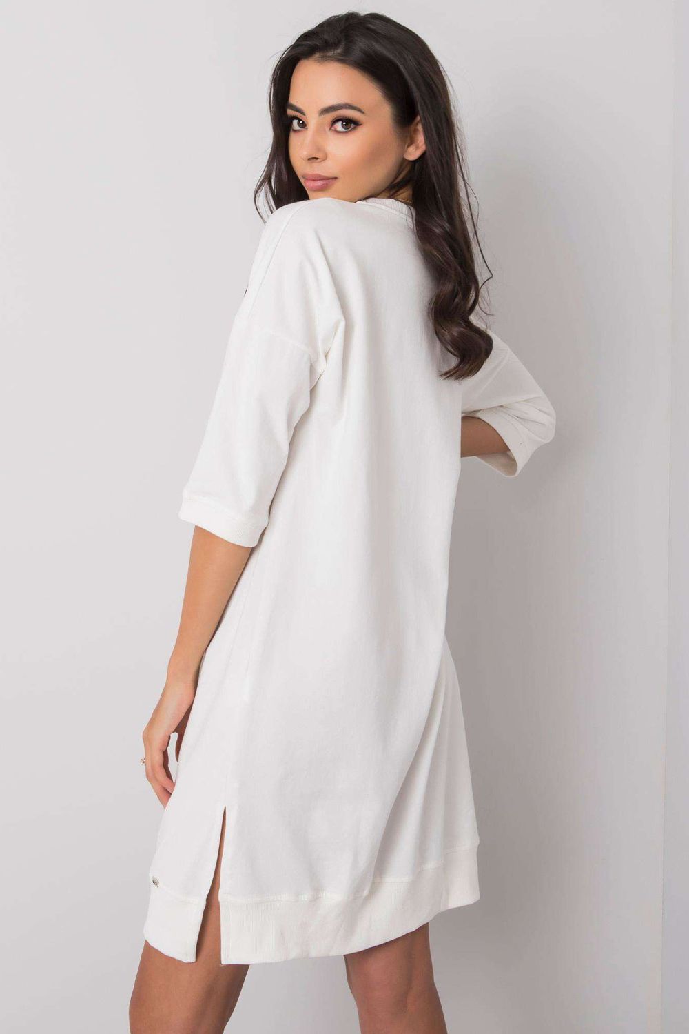 Relevance Ecru Cotton Dress - view 3
