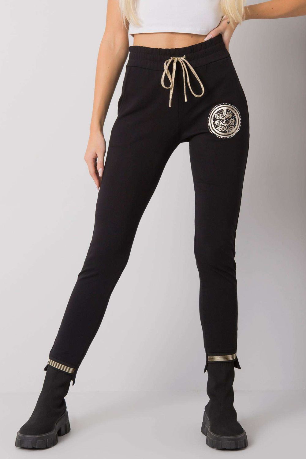 Relevance Black Printed Joggers