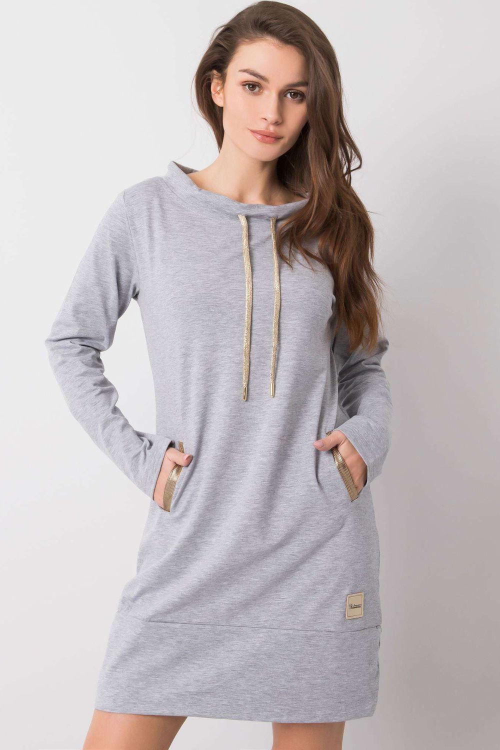 Relevance Grey Long Sleeve Dress