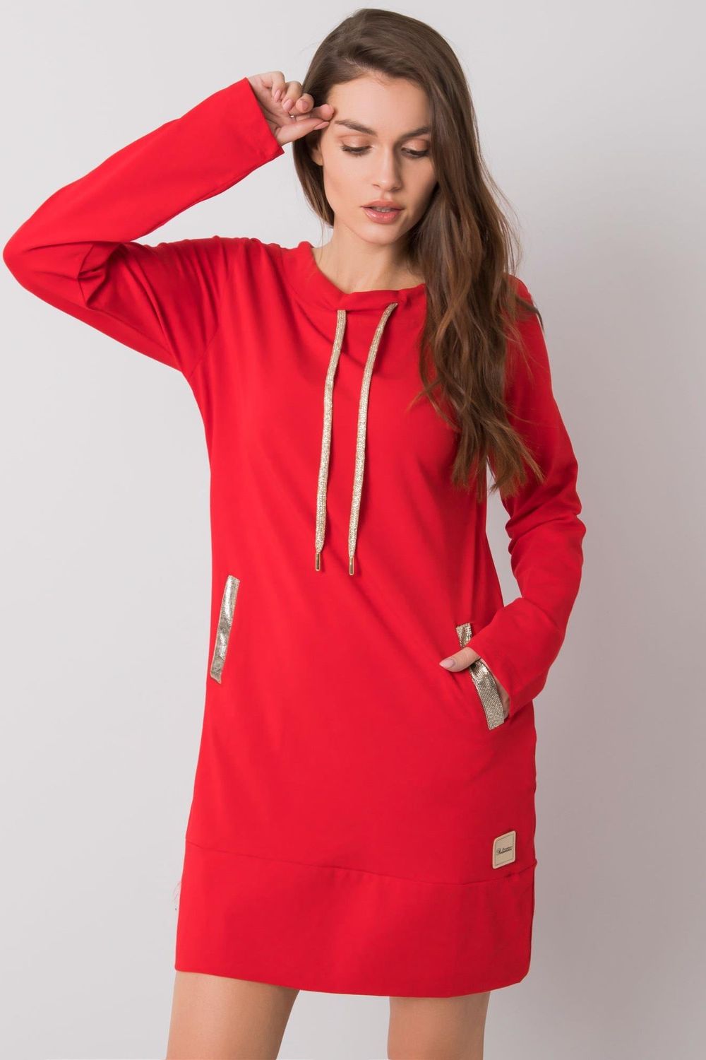 Relevance Red Long Sleeve Dress