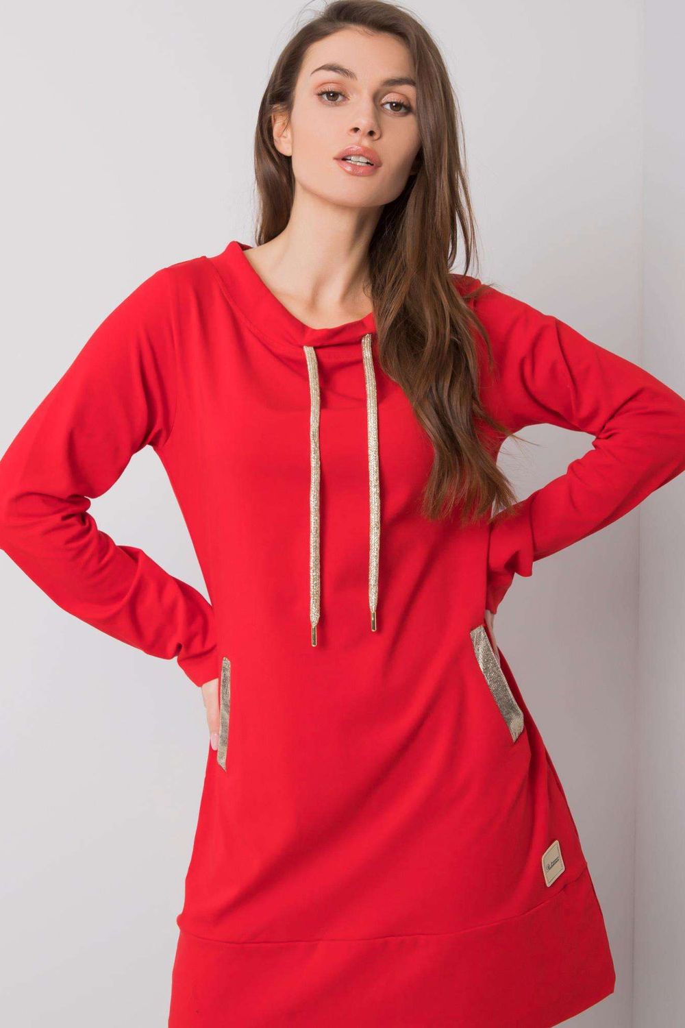 Relevance Red Long Sleeve Dress - view 2