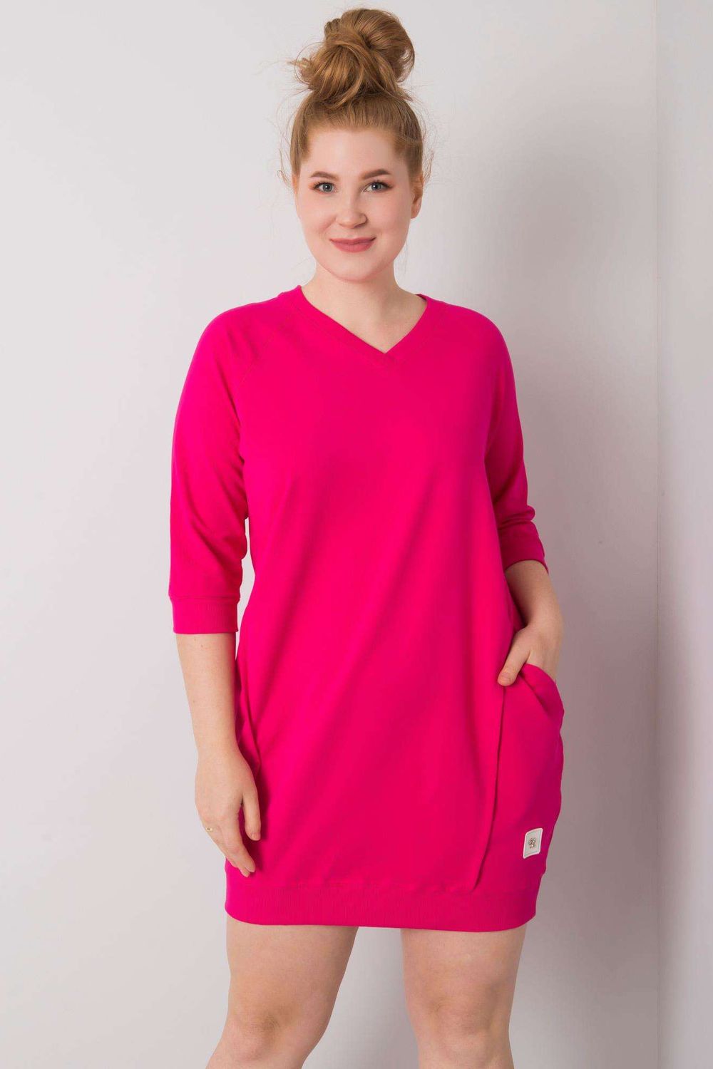 Relevance Fuchsia Plus Size Dress - view 2