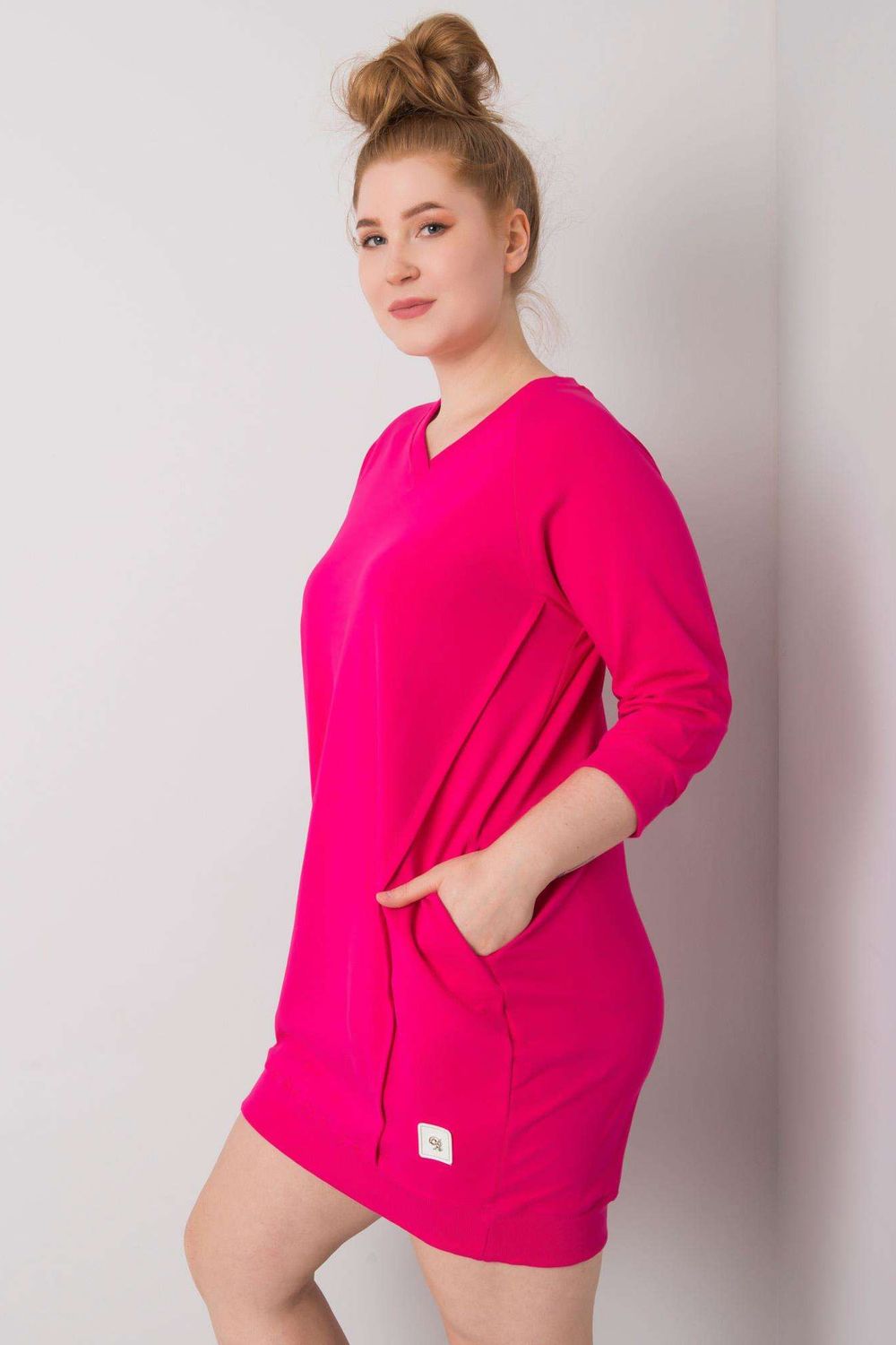 Relevance Fuchsia Plus Size Dress - view 3