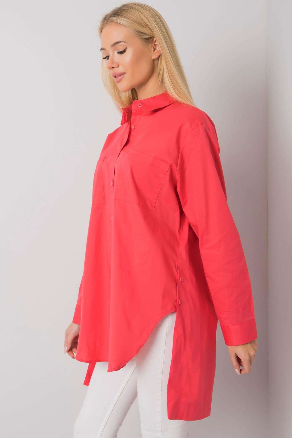 Ex Moda Coral Cotton Long Sleeve Top - view 3