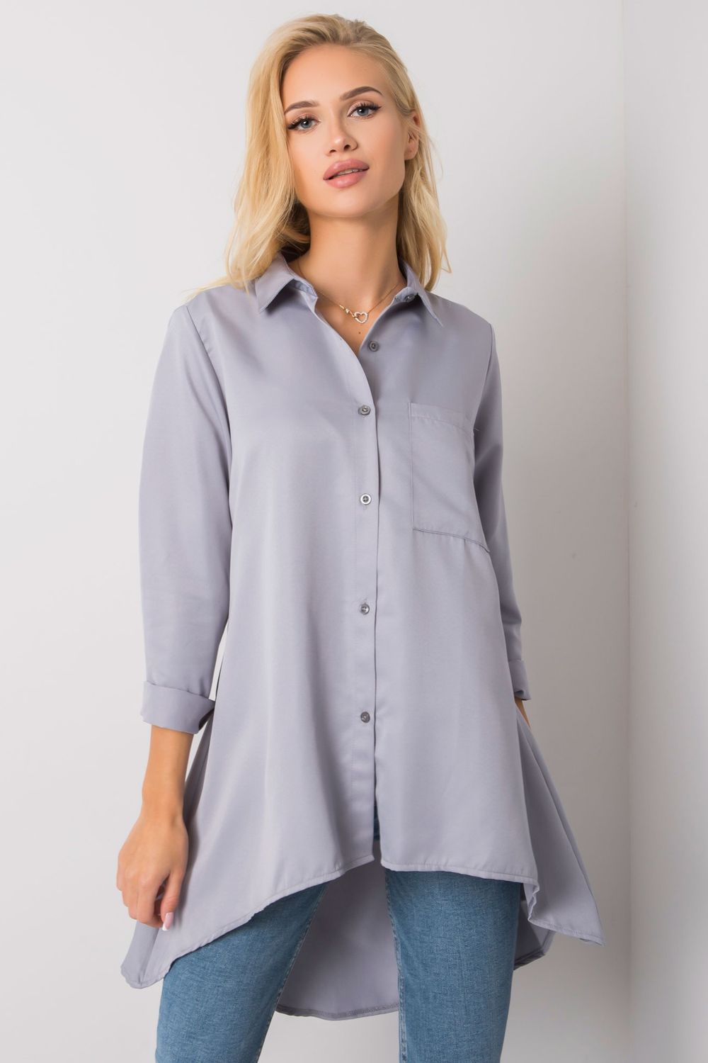 Ex Moda Grey Long Sleeve Top