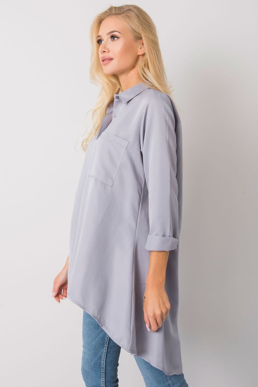 Ex Moda Grey Long Sleeve Top - view 2
