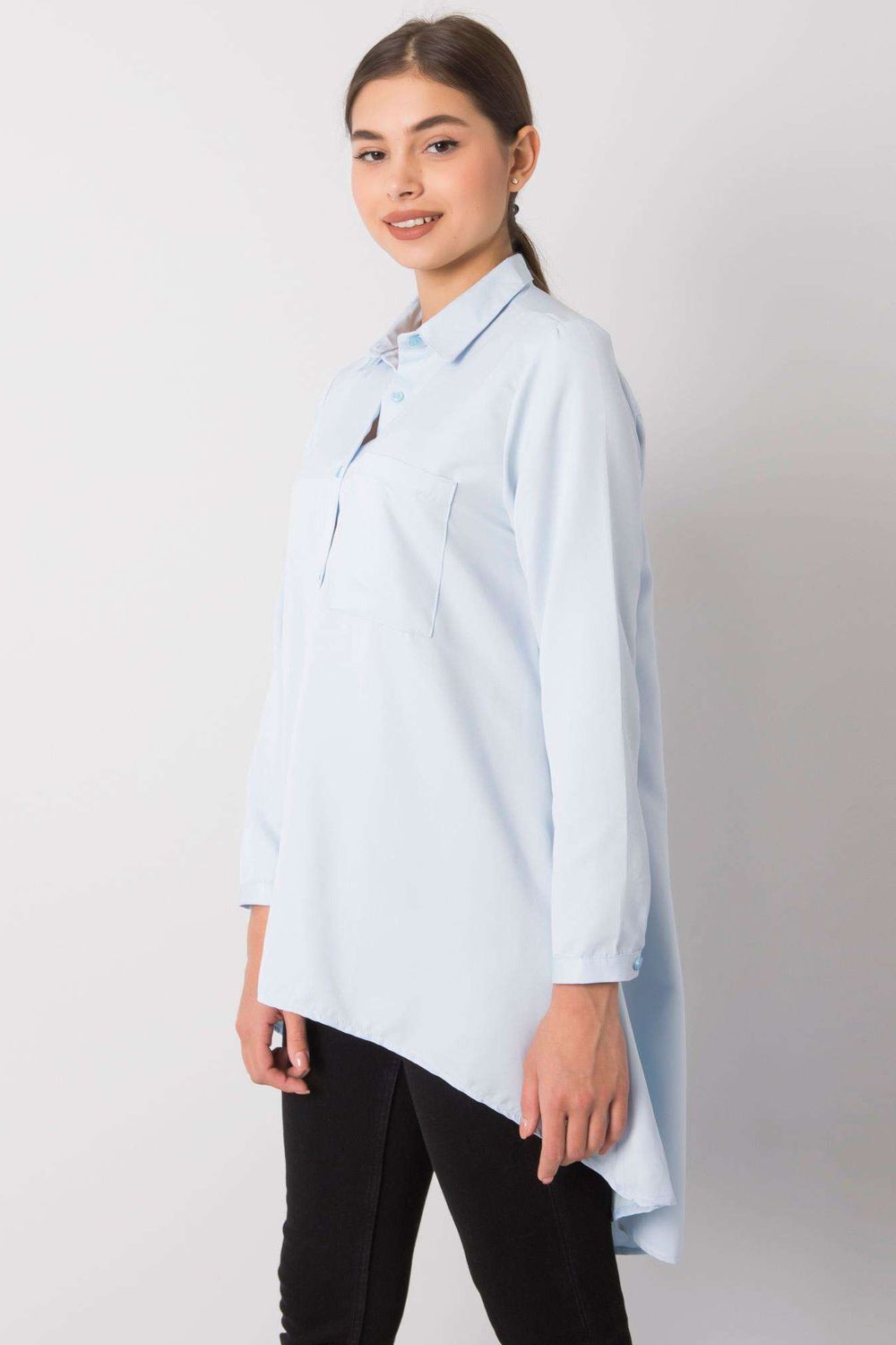 Ex Moda Light Blue Long Sleeve Top - view 2