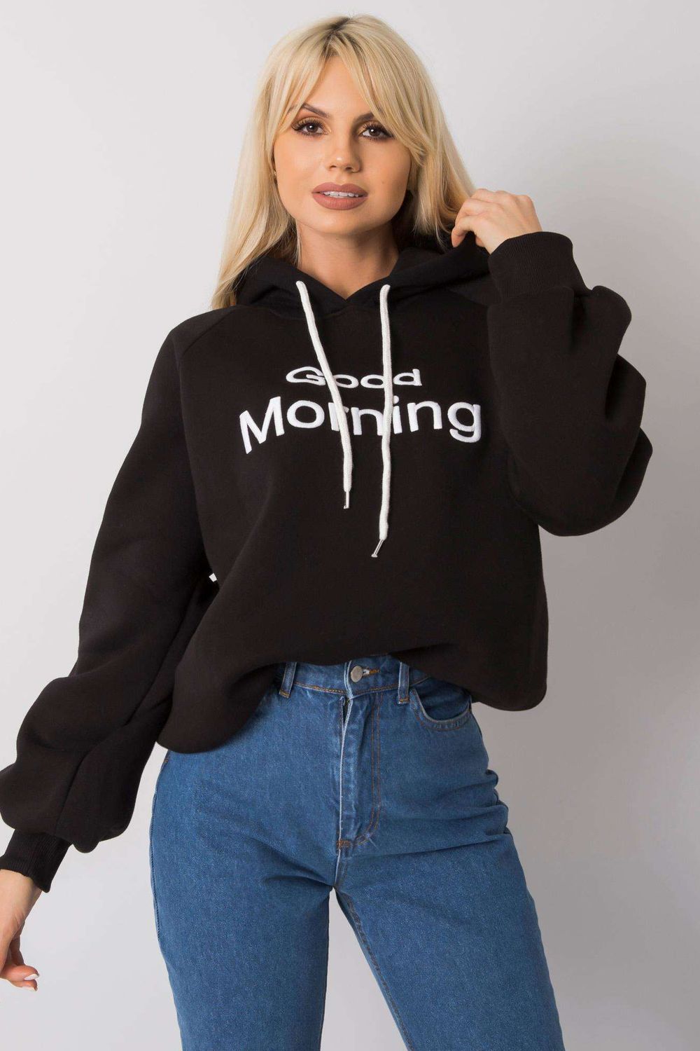 Ex Moda Black Hooded Sweatshirt