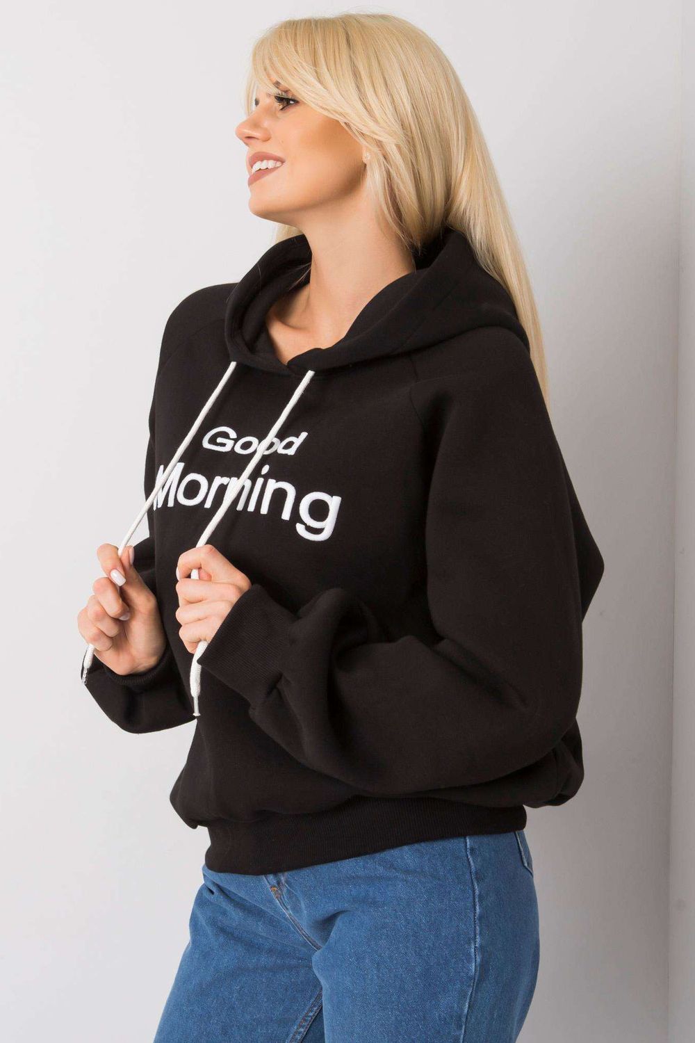 Ex Moda Black Hooded Sweatshirt - view 2