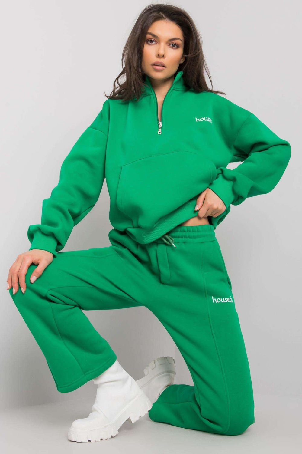 Ex Moda Green Long Sleeve Co-Ord Set - view 2
