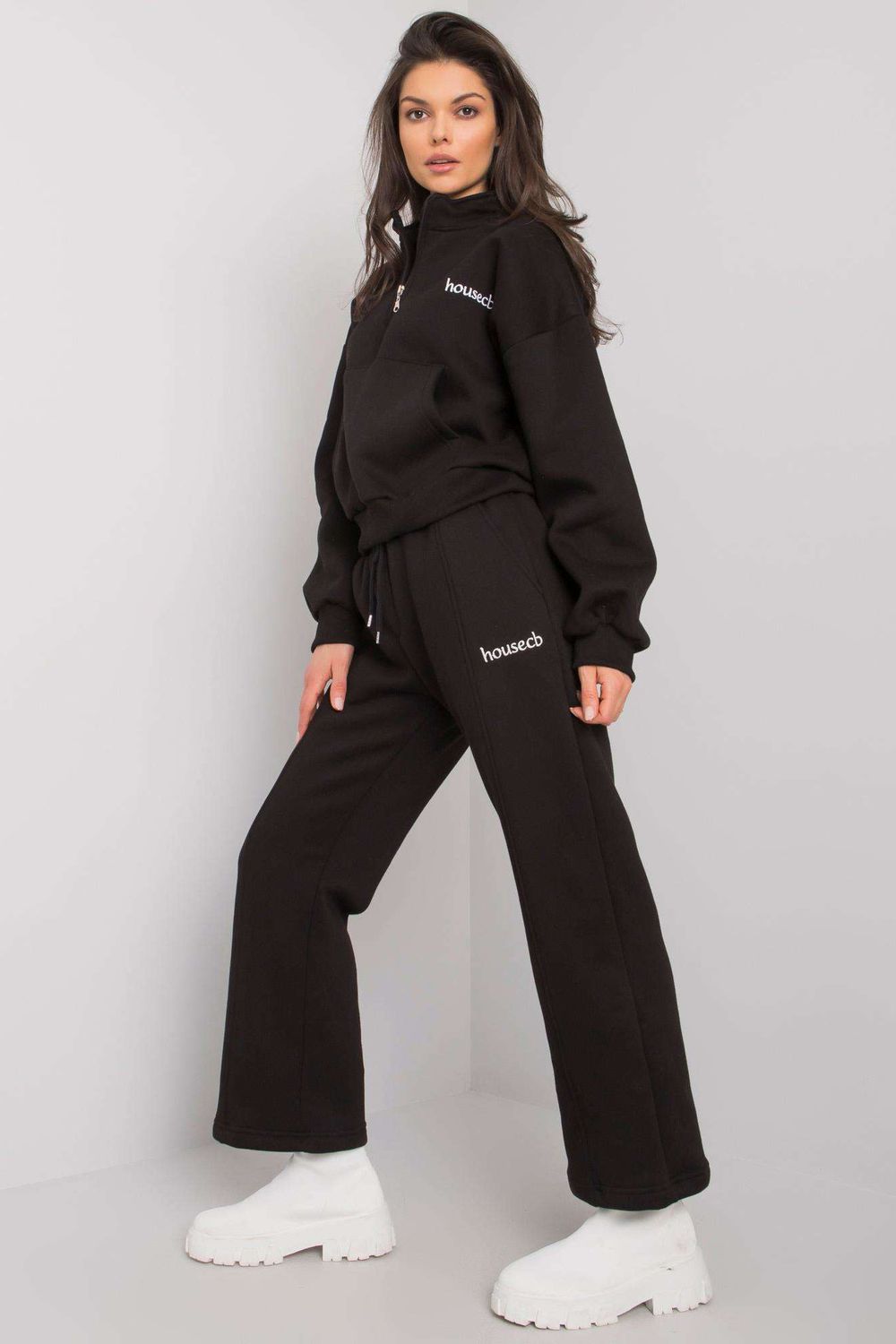 Ex Moda Black Long Sleeve Co-Ord Set - view 2