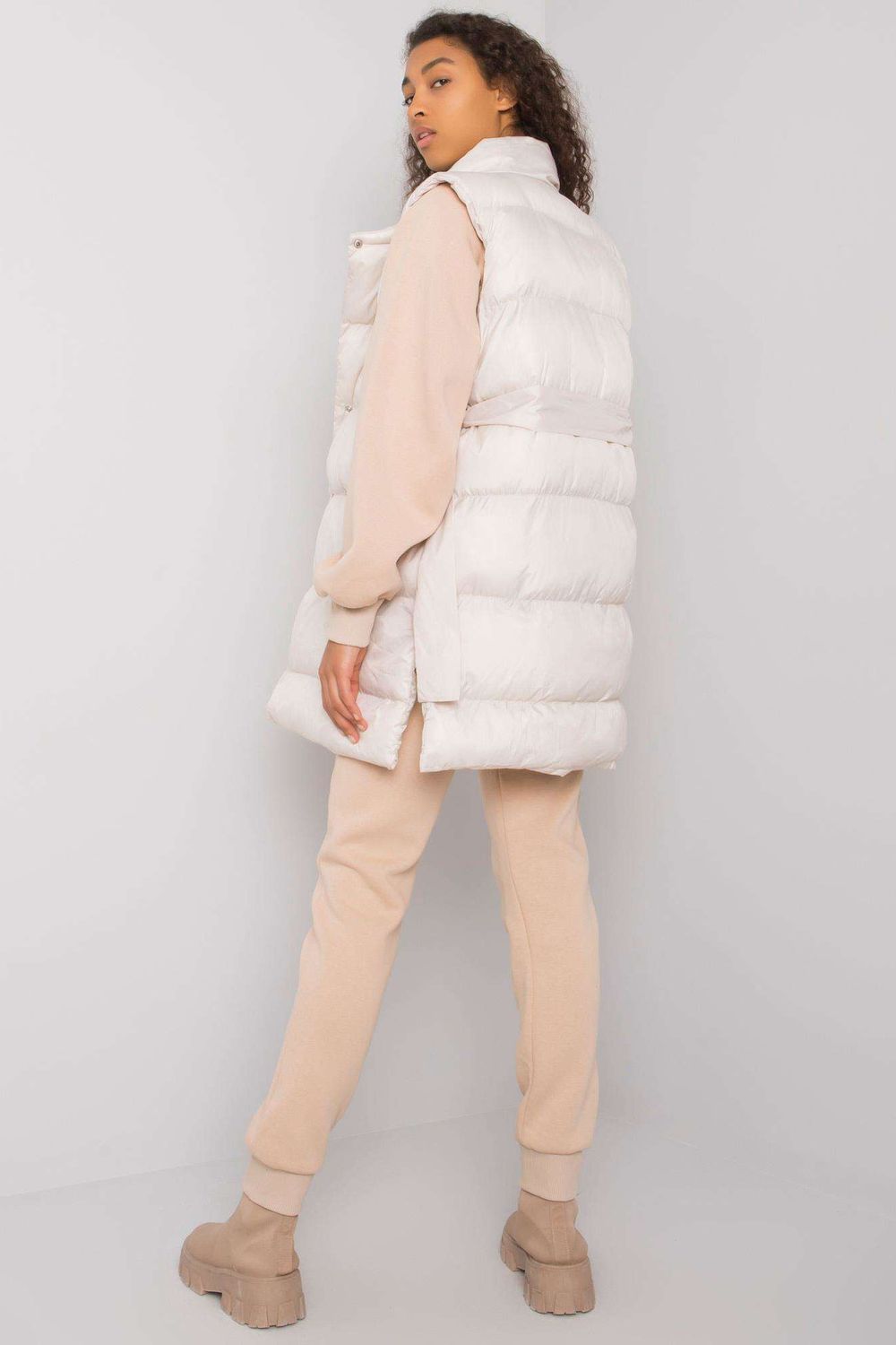 Ex Moda Beige Long Sleeve Co-Ord Set - view 3