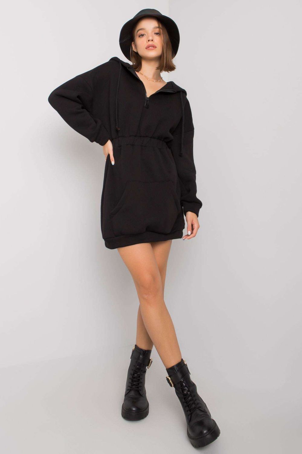 Ex Moda Black Long Sleeve Dress